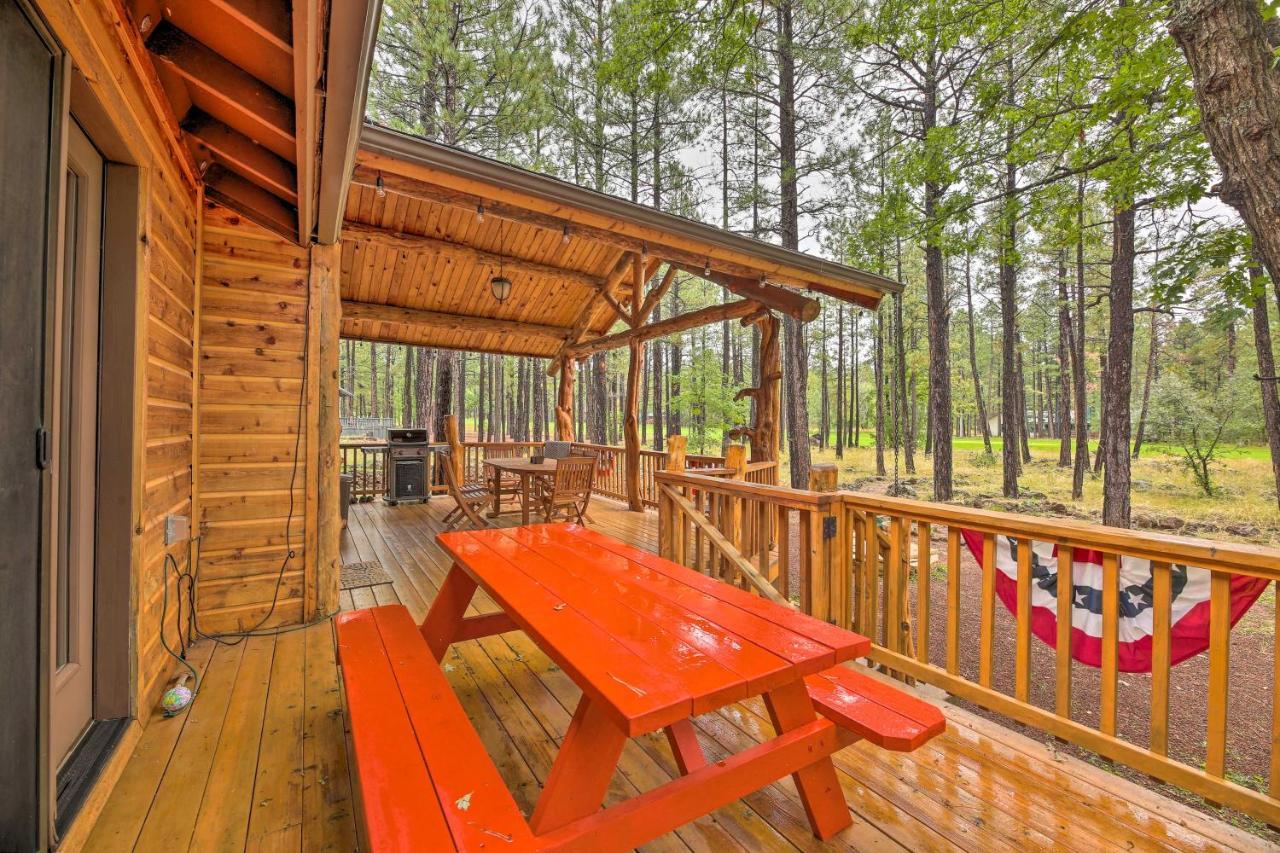Lush Pinetop Retreat With Large Deck And Wooded Yard! Exterior photo