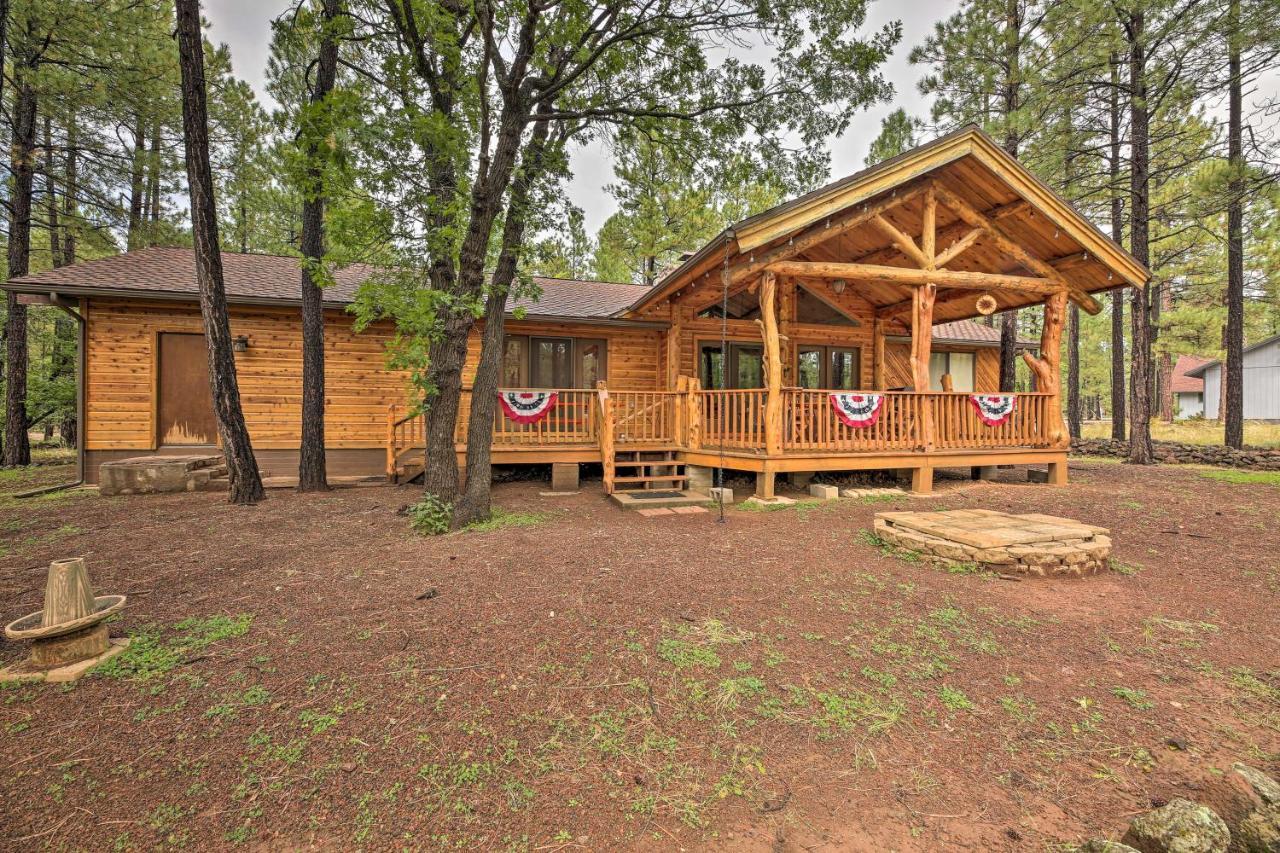 Lush Pinetop Retreat With Large Deck And Wooded Yard! Exterior photo